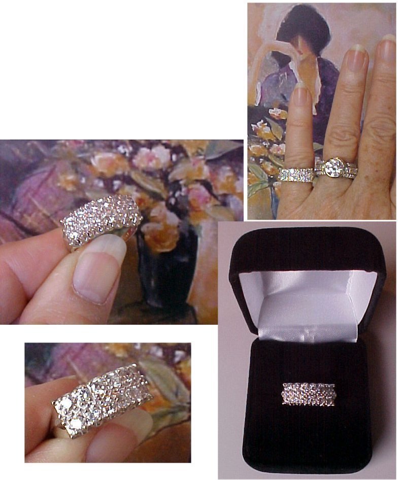 Ideal for wear as a right hand ring or exquisite as a wedding band