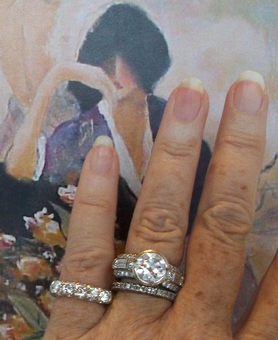 3 stone diamond rings equal size